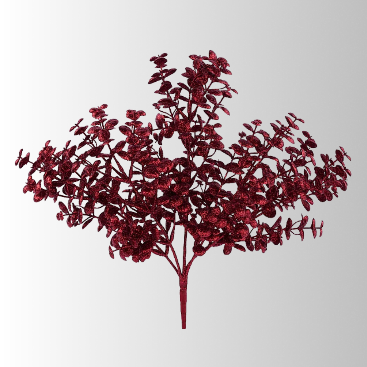 12" Burgundy Glitter Boxwood Bush-XS250505 Craig Bachman