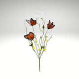 26" Butterfly Twig Spray | Spring Wreath Filler Stem-62474OR Liberty Floral