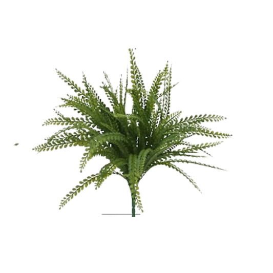 19” Artificial Button Fern Bush – Faux Greenery for Home, Wedding, & DIY Floral Arrangements-83531 Golden Bell