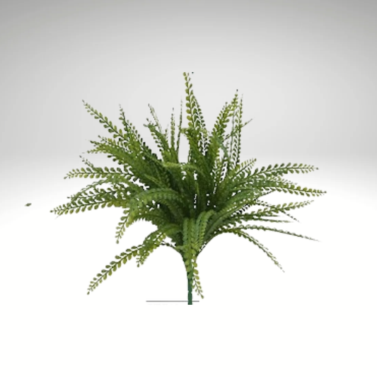 19” Artificial Button Fern Bush – Faux Greenery for Home, Wedding, & DIY Floral Arrangements-83531 Golden Bell