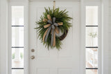 Farmhouse Green Fern Wreath on Grapevine Base for Everyday Front Door Decor TCT Crafts