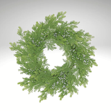 24" Cedar & Juniper Wreath – Year Round Greenery Door Decor-X1752 Select Artificials