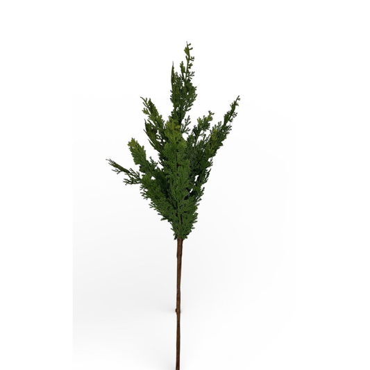20" Artificial Cedar Spray | Realistic Greenery for Holiday Crafts Green Import