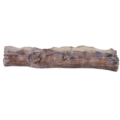 Cement Driftwood Log Planter — 21 Inch Rustic Farmhouse Floral Container-MX027931 Craig Bachman