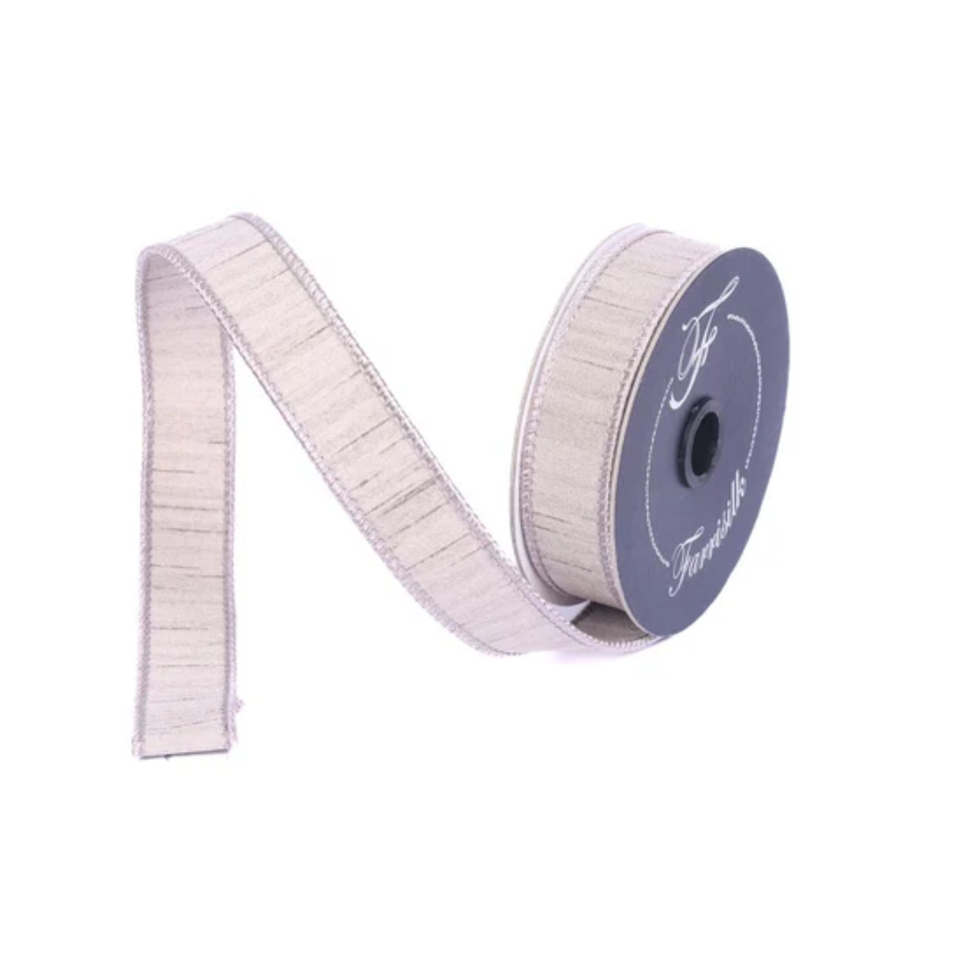 1"x10yd Farrisilk Shimmering Silk Champagne Wired Ribbon – Elegant Designer Craft Ribbon-RK879-93 Farrisilk