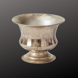 Champagne Metal Urn Vase – 6.25"x5" Pedestal Floral Container for Wedding Centerpieces & Arrangements-72140.00