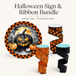 Halloween Sign Ribbon Bundle Wreath Supply Kit TCTCrafts