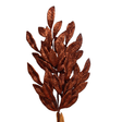 23" Copper Brown Glitter Bay Leaf Spray-262321 Direct Export