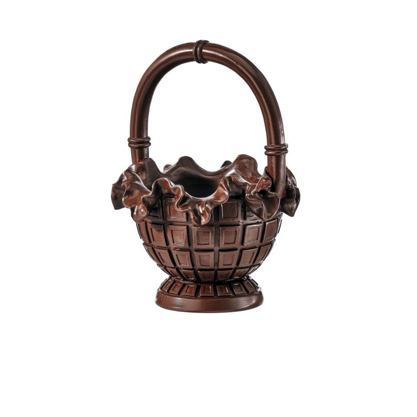 Resin Chocolate Easter Basket Decor 7.5 Inch-MT26772