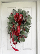 Christmas Holiday Swag 32 Inch Door Decor TCT Crafts