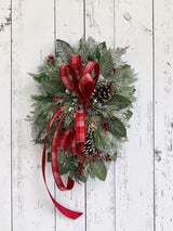 Christmas Holiday Swag 32 Inch Door Decor TCT Crafts