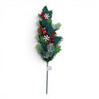 22 Inch Snowy Cedar Peppermint Spray with Red Berries for Christmas Decor-CS5014 Sims Pottery