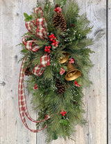 Deluxe Classic Christmas Pine Swag with Bells TCT Crafts