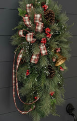 Deluxe Classic Christmas Pine Swag with Bells TCT Crafts