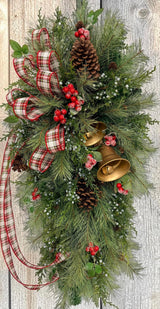 Deluxe Classic Christmas Pine Swag with Bells TCT Crafts