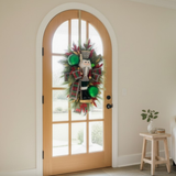 Deluxe Christmas Nutcracker Door Swag - 39" Holiday Front Door Decor with Foam Nutcracker, Flocked Pines, and Festive Ribbon-TCT1703 TCT Crafts