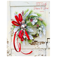 Classic Christmas Grapevine Wreath | Red Velvet Ribbon Winter Door Wreath TCT Crafts