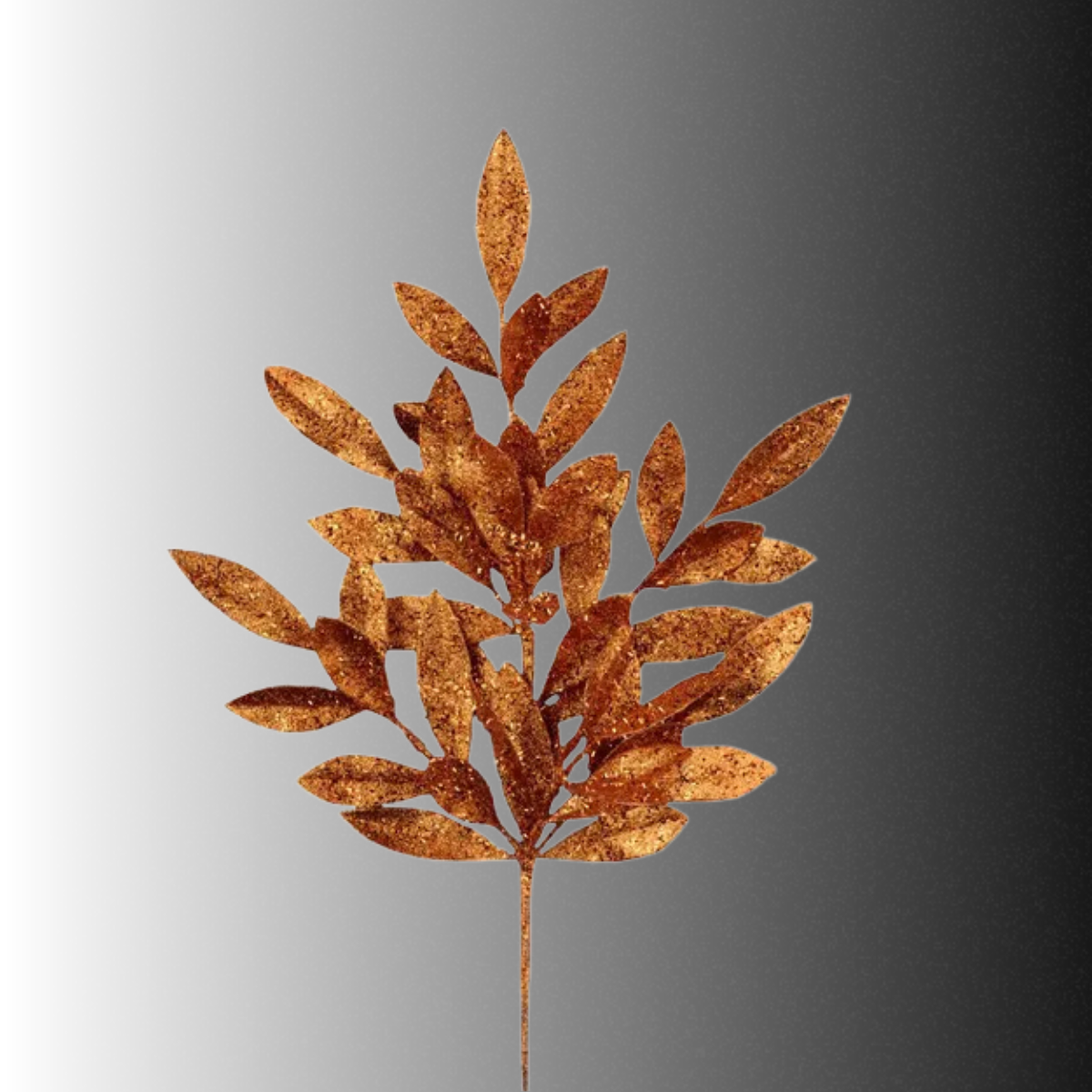 Copper Glitter Bay Leaf Spray 23 Inch Fall Stem-XS618260 Craig Bachman