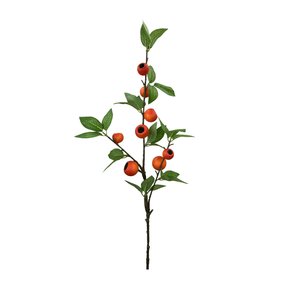 32 Inch Faux Crabapple Spray with 3 Stems-64022OR Liberty Floral