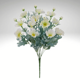 22" Artificial Cream Cosmos Bush – Faux Wildflowers for Wedding Bouquets, Centerpieces & Home Décor-84299-CR