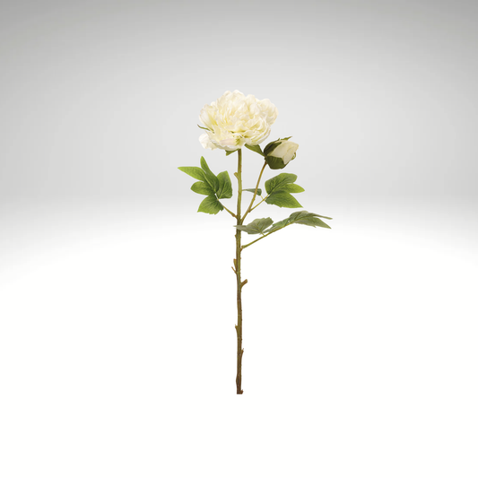 Cream Artificial Peony Spray-FSP881-CR