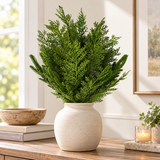 Cypress Norfolk Pine Bush | Woodlands Christmas Greenery | 22" Bush-85951 Golden Bell