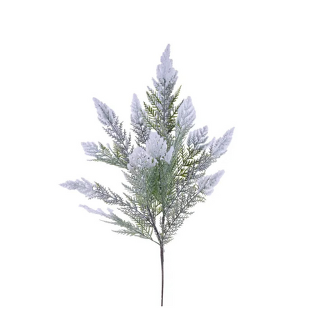 Snowy Cypress Spray – 33" Artificial Winter Greenery Stem-XV0007 Craig Bachman