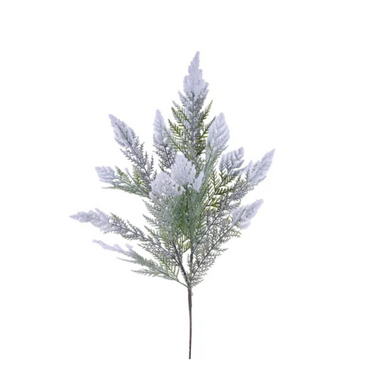 Snowy Cypress Spray – 33" Artificial Winter Greenery Stem-XV0007 Craig Bachman