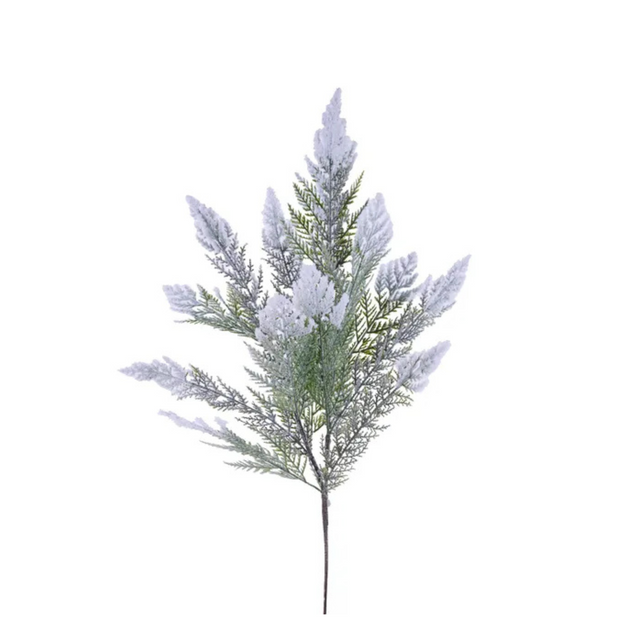 Snowy Cypress Spray – 33" Artificial Winter Greenery Stem-XV0007 Craig Bachman
