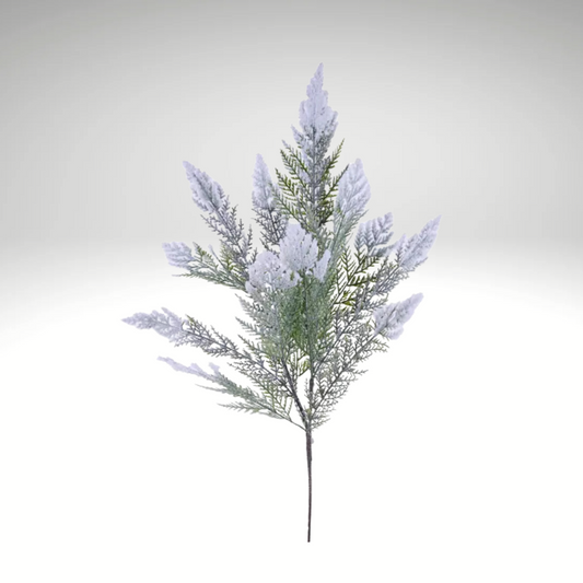Snowy Cypress Spray – 33" Artificial Winter Greenery Stem-XV0007 Craig Bachman