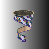 Mardi Gras Ornament Garland Ribbon 1.5 Inch x 10 Yards-LX1142WY Craig Bachman