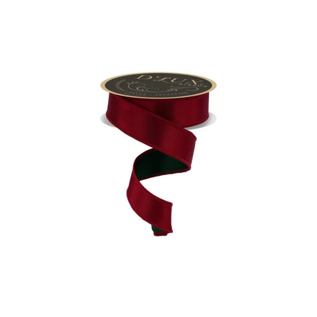 D'Lux Dark Red Green Satin Ribbon 1.5 Inch x 10 Yards-LX4001C5 Craig Bachman