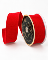 D'Lux Red Dupioni Ribbon | Sewn Wired Edge Ribbon | 1.5" x 10yd-LX403324 Craig Bachman