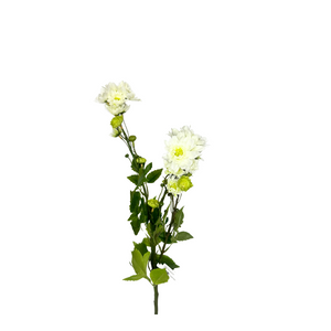 23" Artificial Aster Daisy Spray in White - Lifelike Floral Decor - Artificial Flowers for Arrangements  (5672-W)