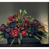 Dark Halloween Floral Centerpiece 28 Inch Arrangement TCT Crafts