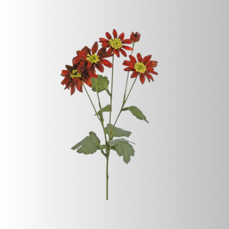 26" Dark Red Daisy Spray for Fall Floral Arrangements-5328-DR Select Artificials
