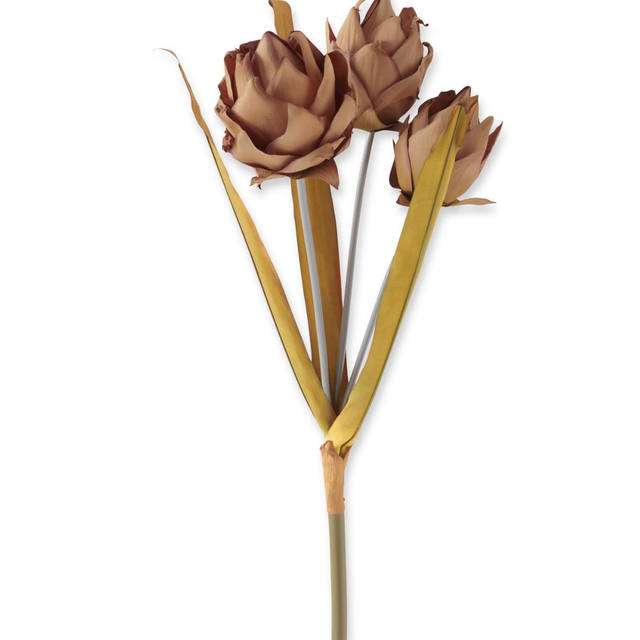 Artificial Dark Brown Musella Stem — 25 Inch Dried Look Boho Floral Supply-42216B-BR K & K Interiors