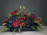 Dark Halloween Floral Centerpiece 28 Inch Arrangement TCT Crafts