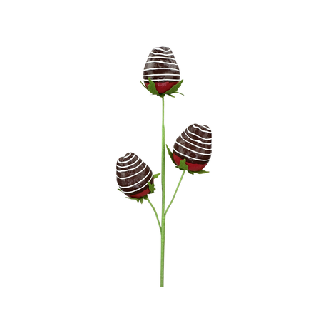 22 Inch Faux Chocolate Dipped Strawberry Pick-63908RD Liberty Floral