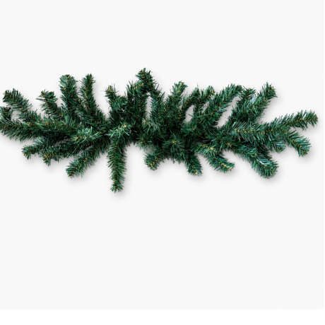 Artificial Canadian Pine Horizontal Door Swag — 30 Inch Christmas Swag Base with 52 Tips-CV052 Sims Pottery