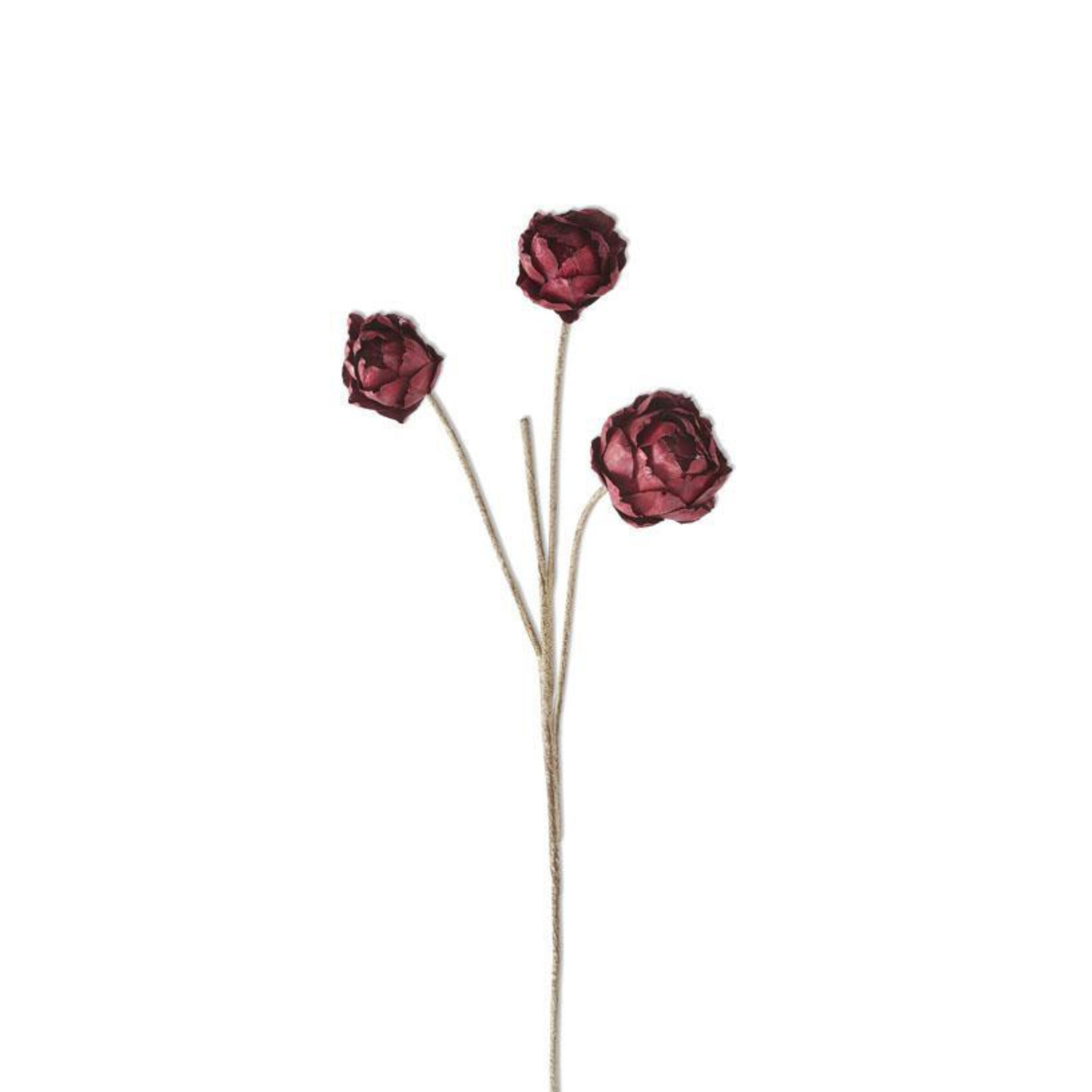 Burgundy Artichoke Spray Dried Look Textured Floral Stem 33 Inch-41160A-BU K & K Interiors