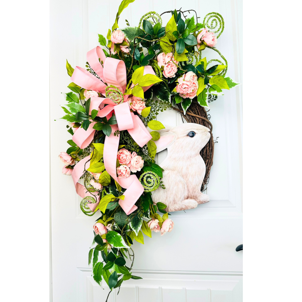 NEW! Grapevine Bunny Wreath, Front Door Wreath, Easter newest Wreath, Spring Wreath