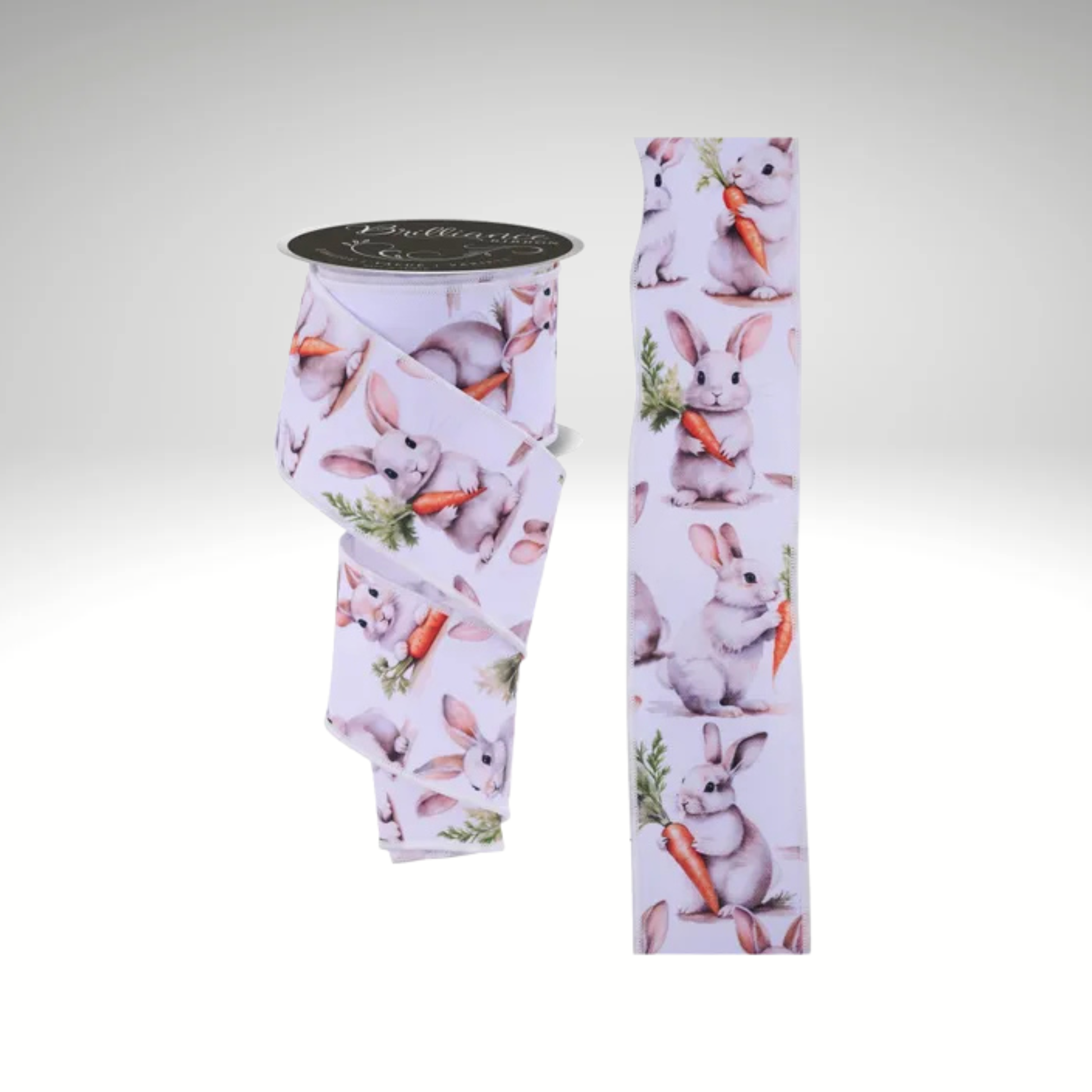 Easter Bunny Carrot Wired Ribbon 2.5"x10yd-LS12185W Craig Bachman