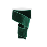 Hunter Green Velvet Ribbon | Wired Christmas Velvet Ribbon | 2.5" x 10yd-RGE165912 Craig Bachman