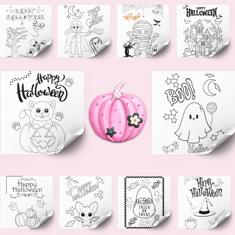 10 Printable Halloween Coloring Pages for Kids | Instant Download | Fun Halloween Activity for Parties, Classrooms, Daycares | Letter Sized TCTCrafts