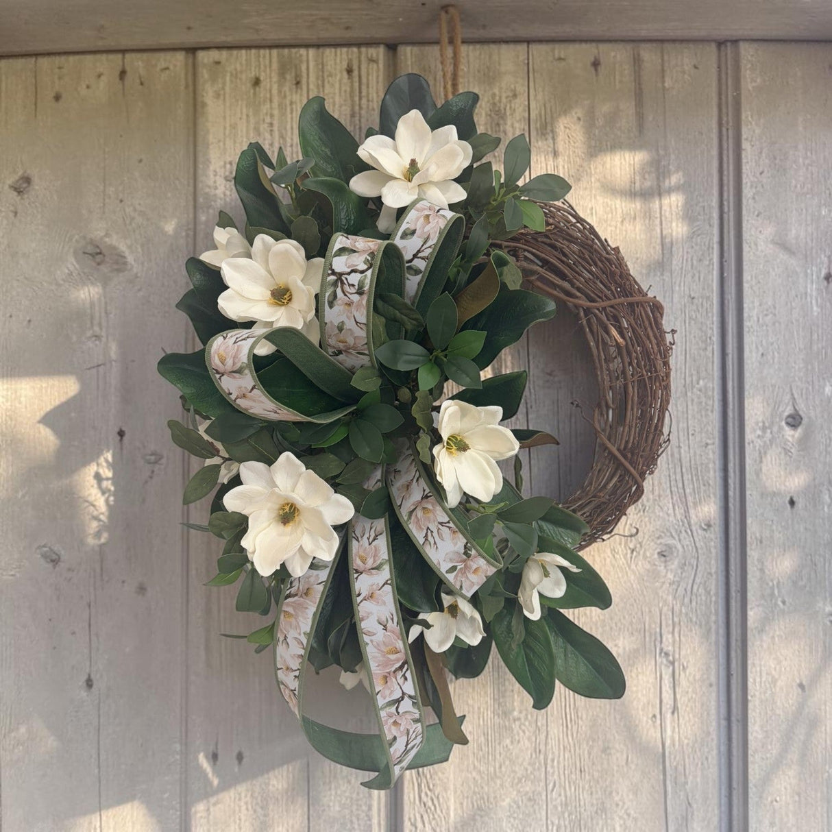Everyday Magnolia Grapevine Wreath 28 Inch Door Decor TCT Crafts