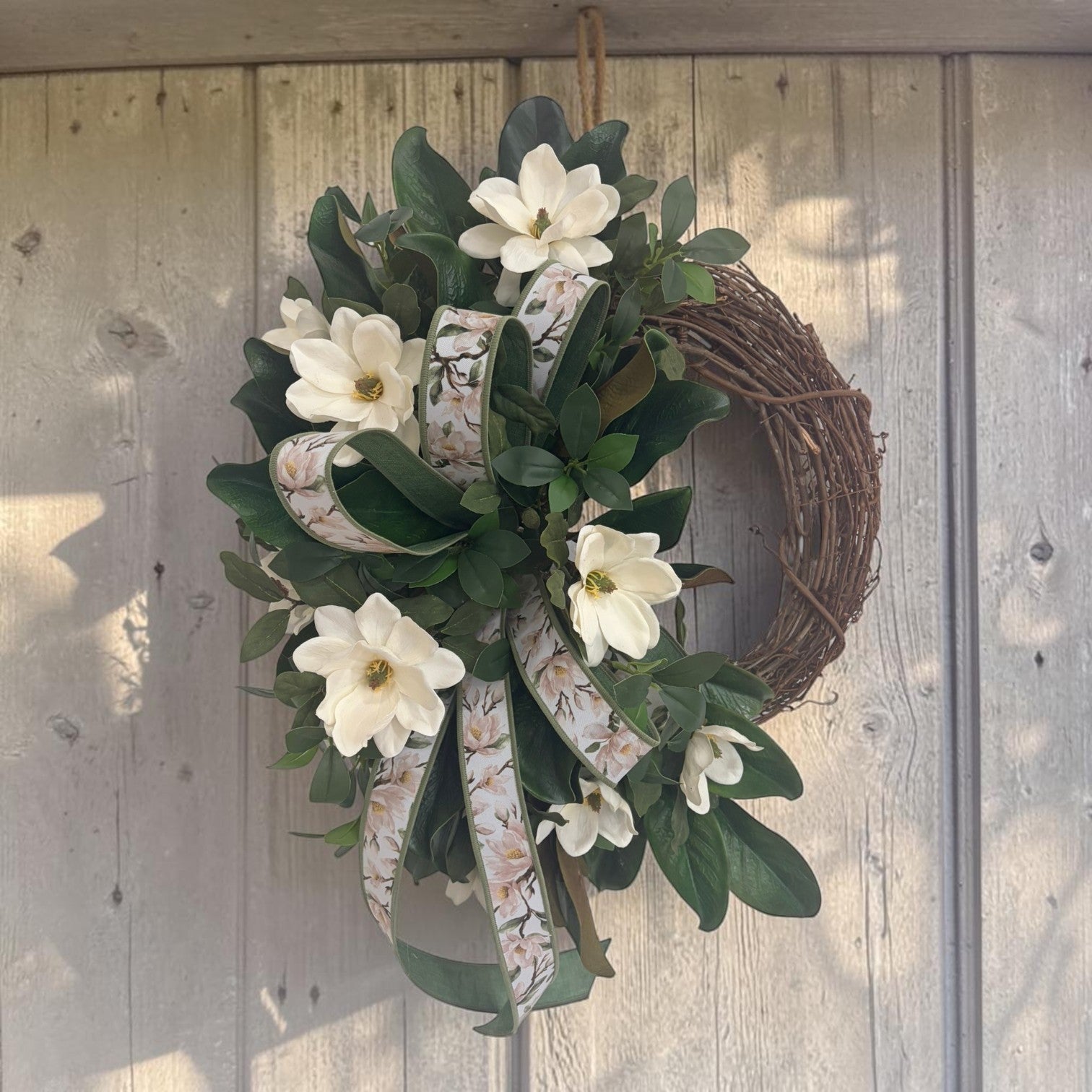 Everyday Magnolia Grapevine Wreath 28 Inch Door Decor TCT Crafts