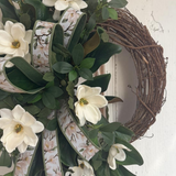 Everyday Magnolia Grapevine Wreath 28 Inch Door Decor TCT Crafts
