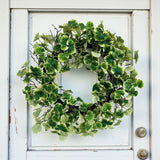 30" Artificial Geranium Aralia Wreath | Lifelike Greenery for Door & Wall Decor Allstate Floral