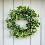 30" Artificial Geranium Aralia Wreath | Lifelike Greenery for Door & Wall Decor Allstate Floral